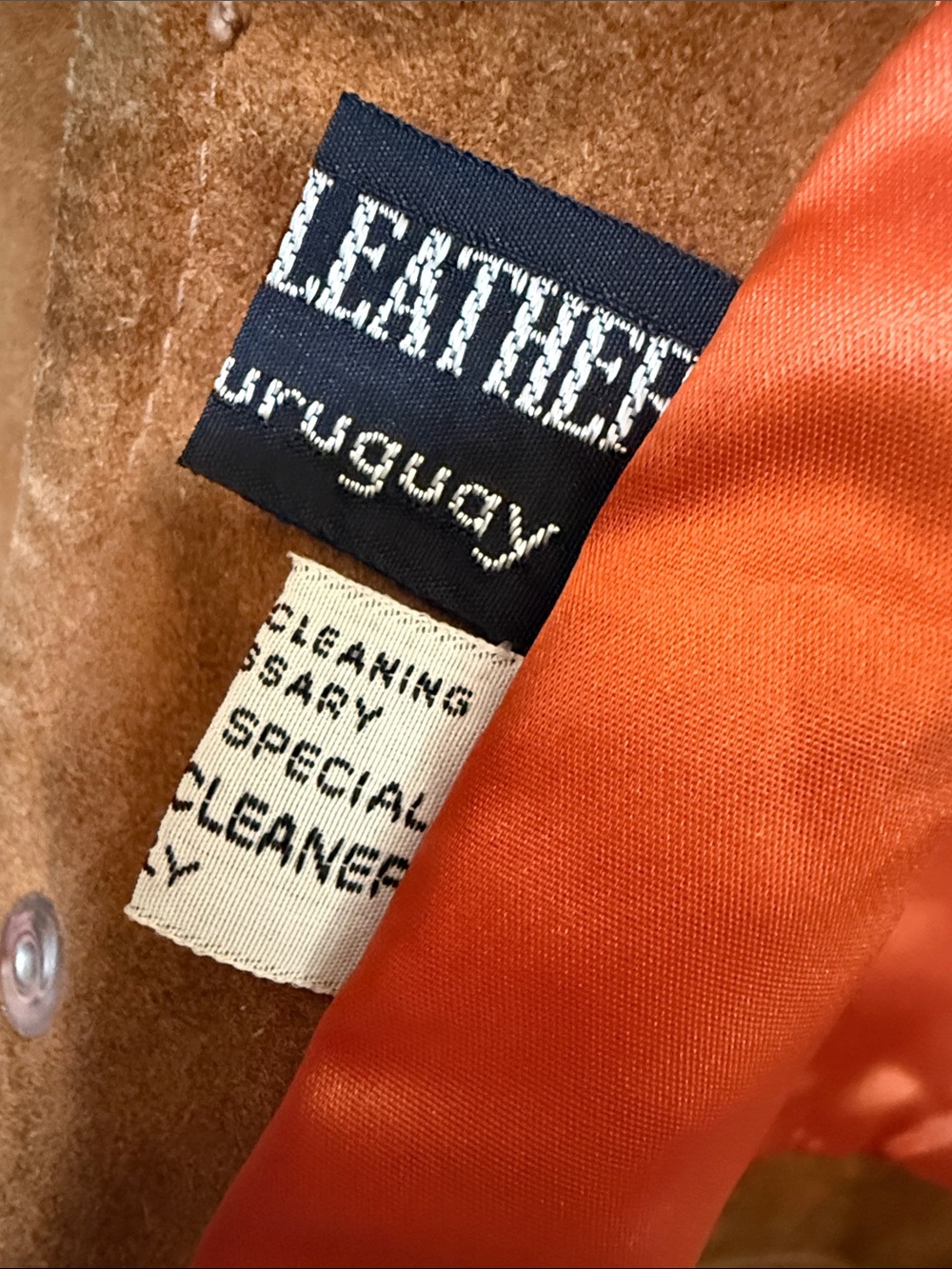 Vintage made for Orbachs Suede Bomber motorcycle Jacket - Picture 7 of 14